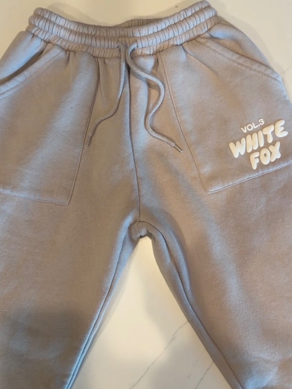 White Fox Grey Sweatpants